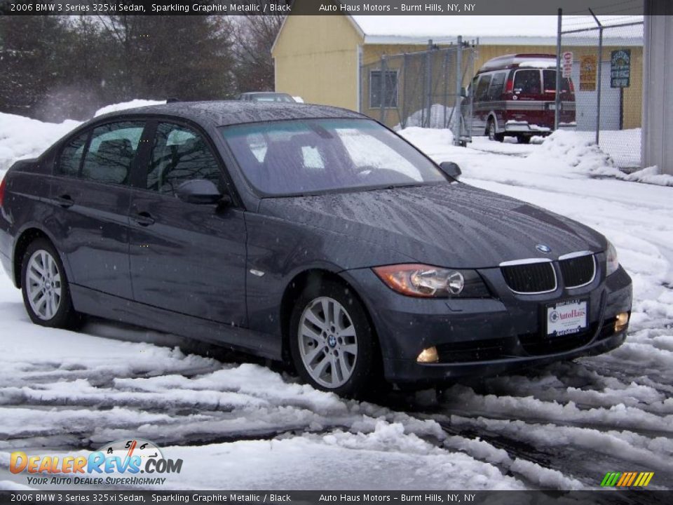 2006 BMW 3 Series 325xi Sedan Sparkling Graphite Metallic / Black Photo #3