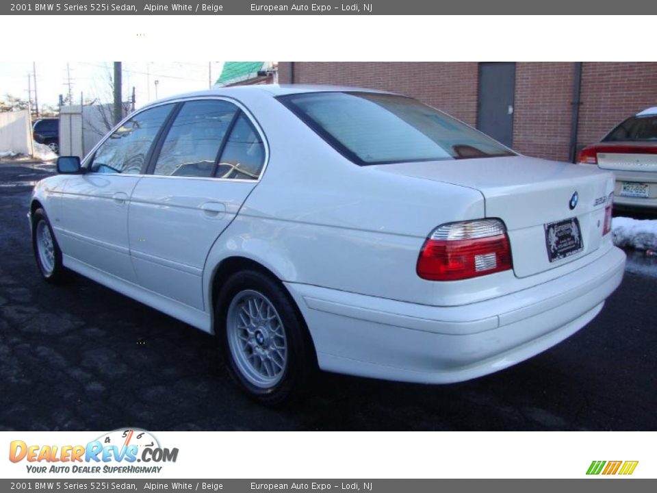 2001 BMW 5 Series 525i Sedan Alpine White / Beige Photo #3