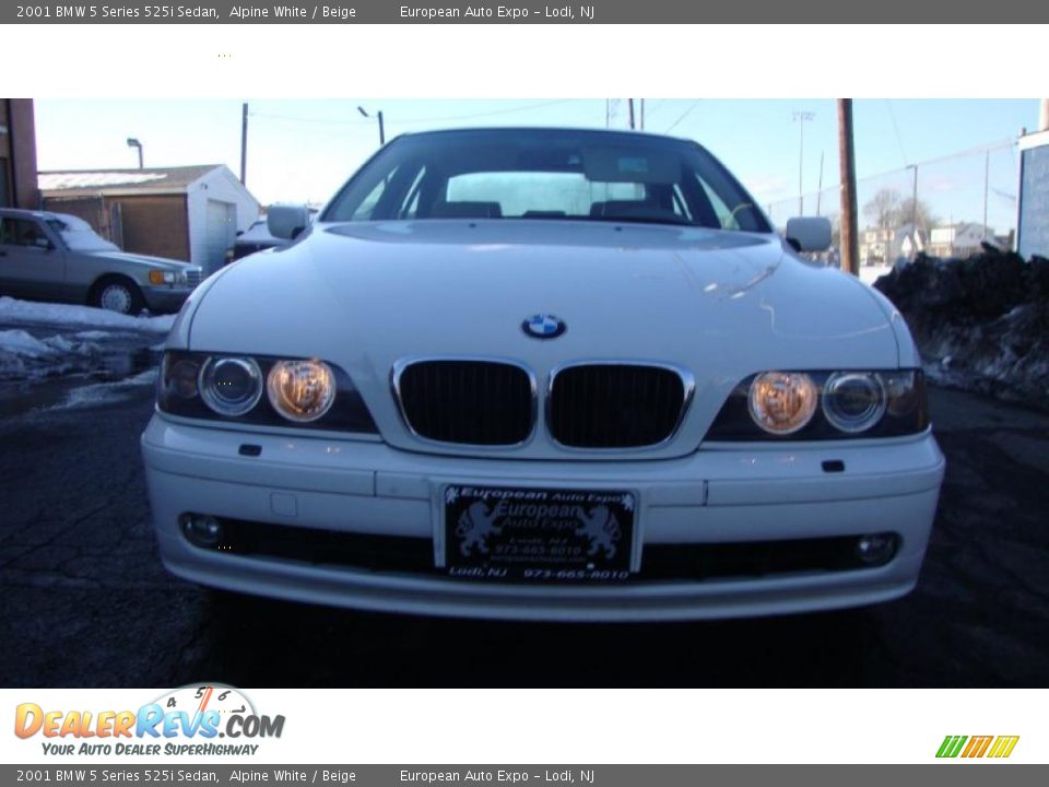 2001 BMW 5 Series 525i Sedan Alpine White / Beige Photo #6