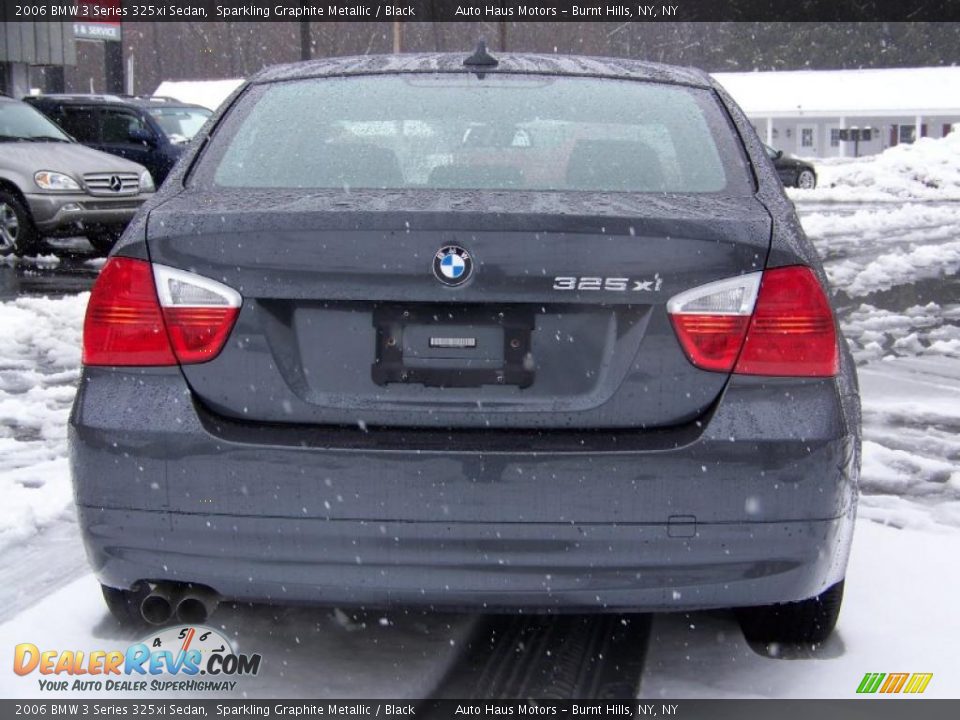 2006 BMW 3 Series 325xi Sedan Sparkling Graphite Metallic / Black Photo #6