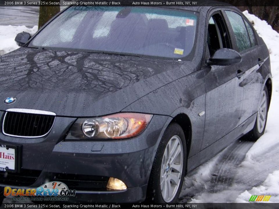 2006 BMW 3 Series 325xi Sedan Sparkling Graphite Metallic / Black Photo #11