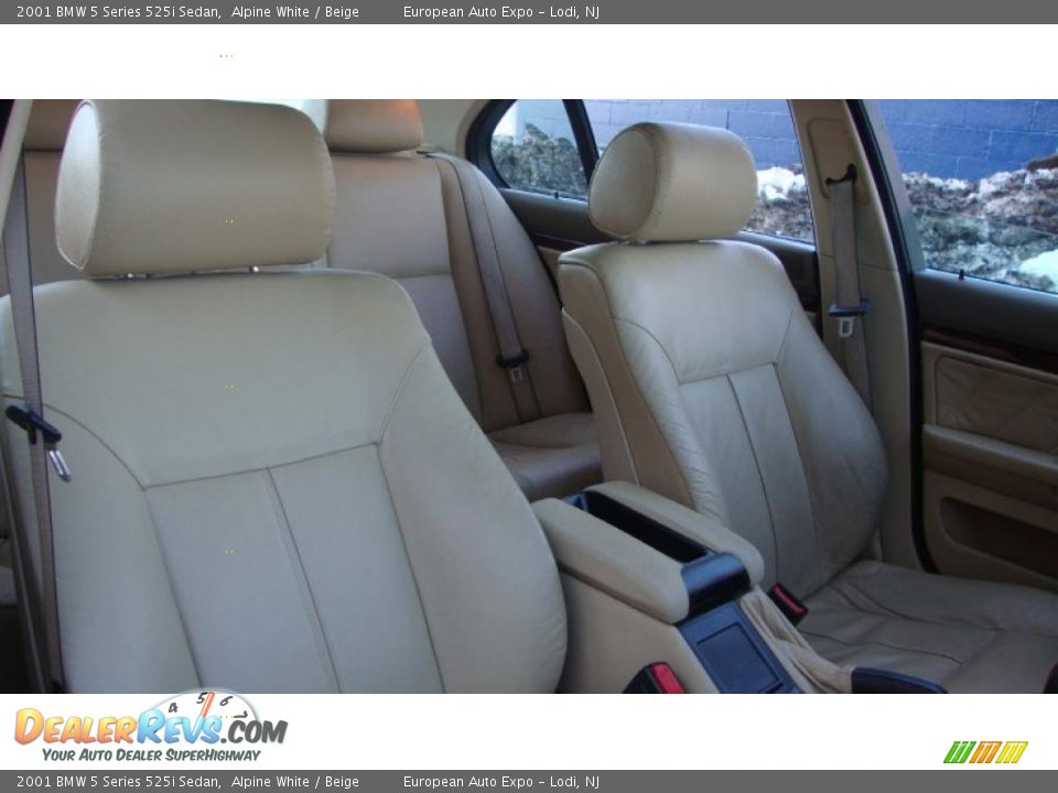 2001 BMW 5 Series 525i Sedan Alpine White / Beige Photo #14