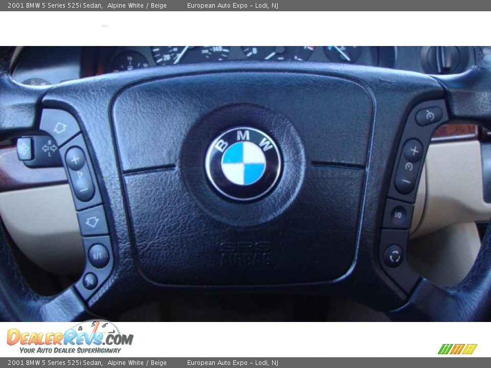 2001 BMW 5 Series 525i Sedan Alpine White / Beige Photo #20