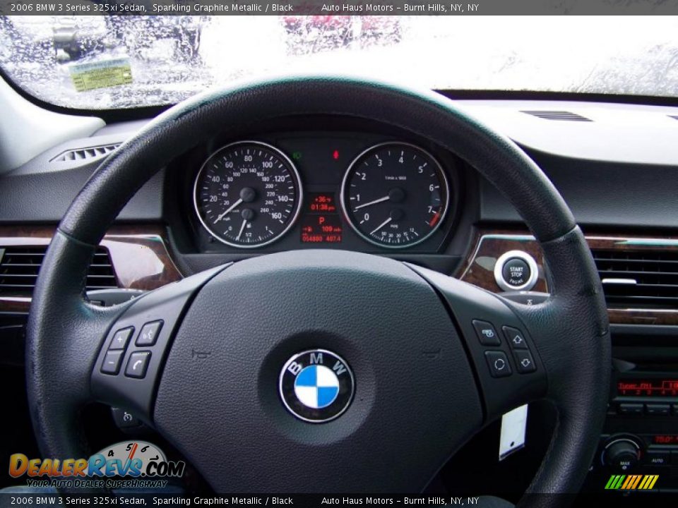 2006 BMW 3 Series 325xi Sedan Sparkling Graphite Metallic / Black Photo #25