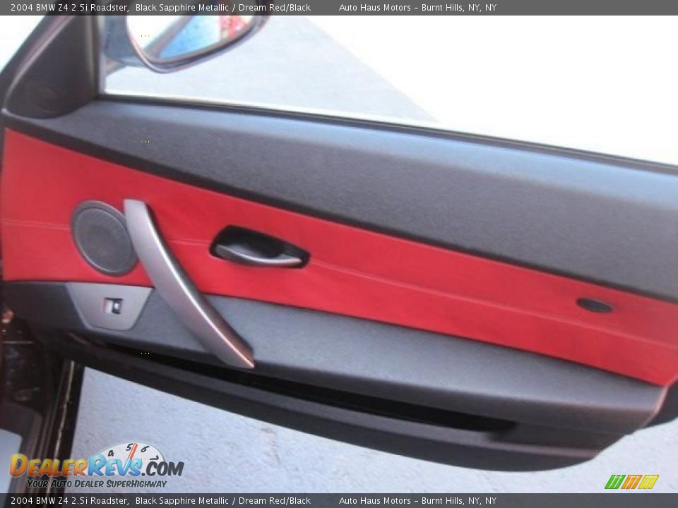 2004 BMW Z4 2.5i Roadster Black Sapphire Metallic / Dream Red/Black Photo #3
