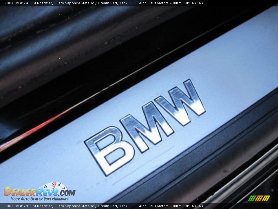 2004 BMW Z4 2.5i Roadster Black Sapphire Metallic / Dream Red/Black Photo #4