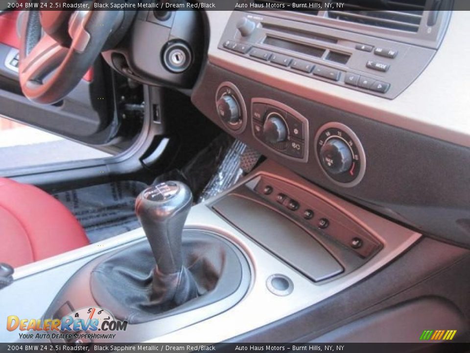 2004 BMW Z4 2.5i Roadster Black Sapphire Metallic / Dream Red/Black Photo #5