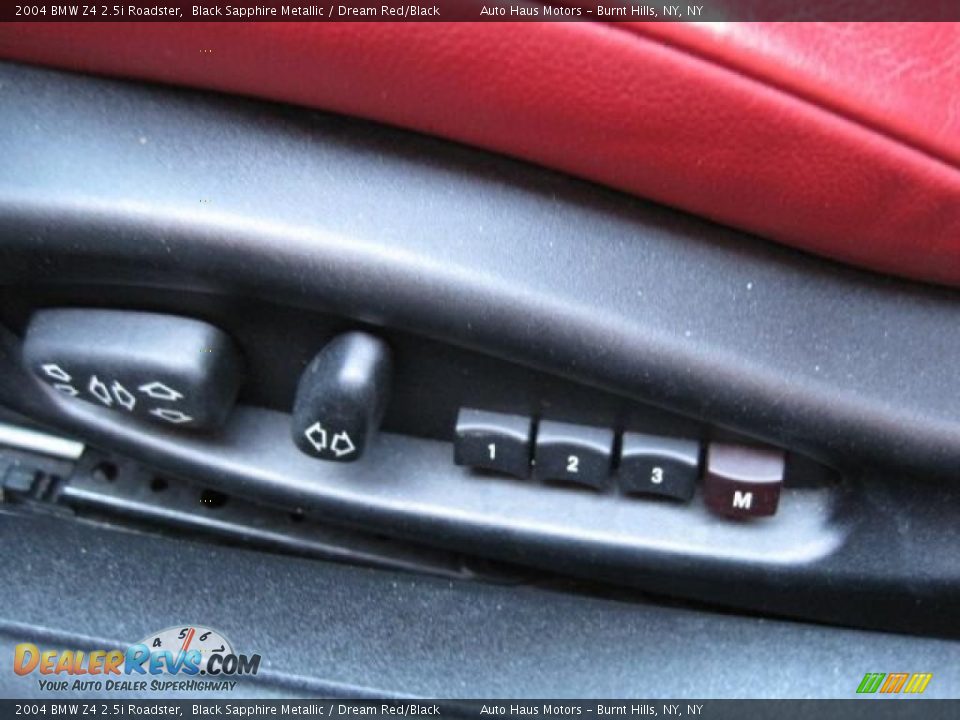 2004 BMW Z4 2.5i Roadster Black Sapphire Metallic / Dream Red/Black Photo #6