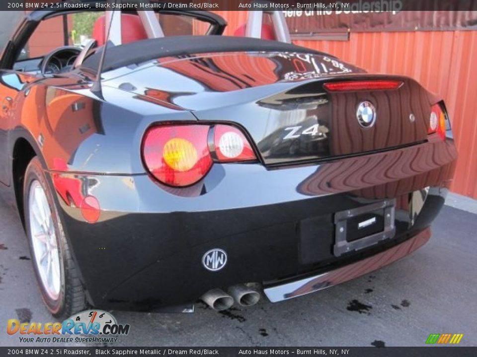 2004 BMW Z4 2.5i Roadster Black Sapphire Metallic / Dream Red/Black Photo #17