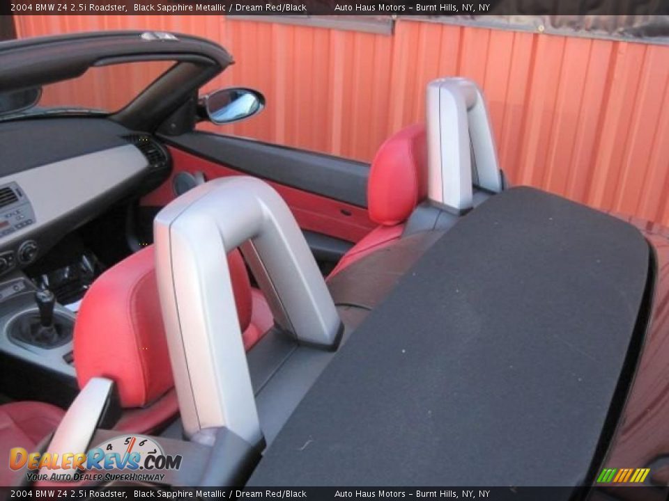 2004 BMW Z4 2.5i Roadster Black Sapphire Metallic / Dream Red/Black Photo #19