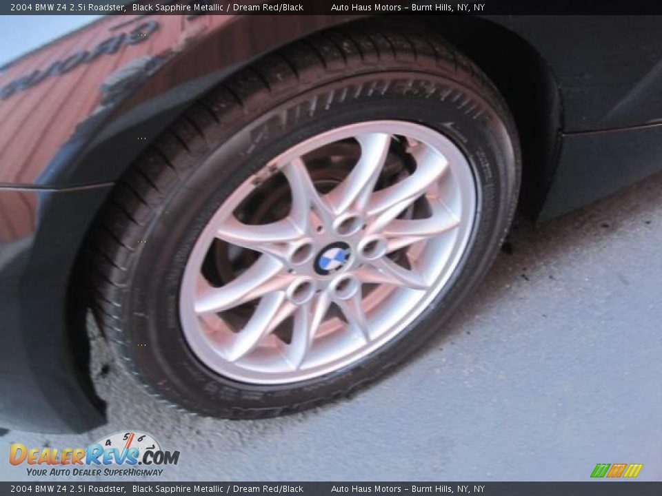 2004 BMW Z4 2.5i Roadster Black Sapphire Metallic / Dream Red/Black Photo #22