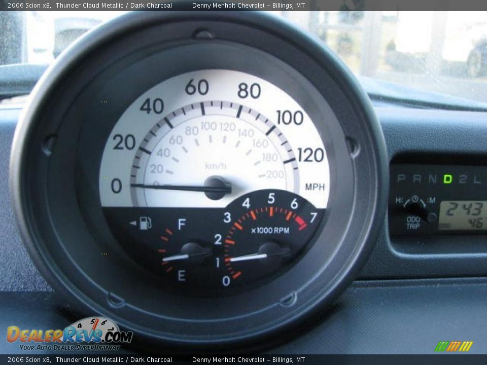 2006 Scion xB Thunder Cloud Metallic / Dark Charcoal Photo #13