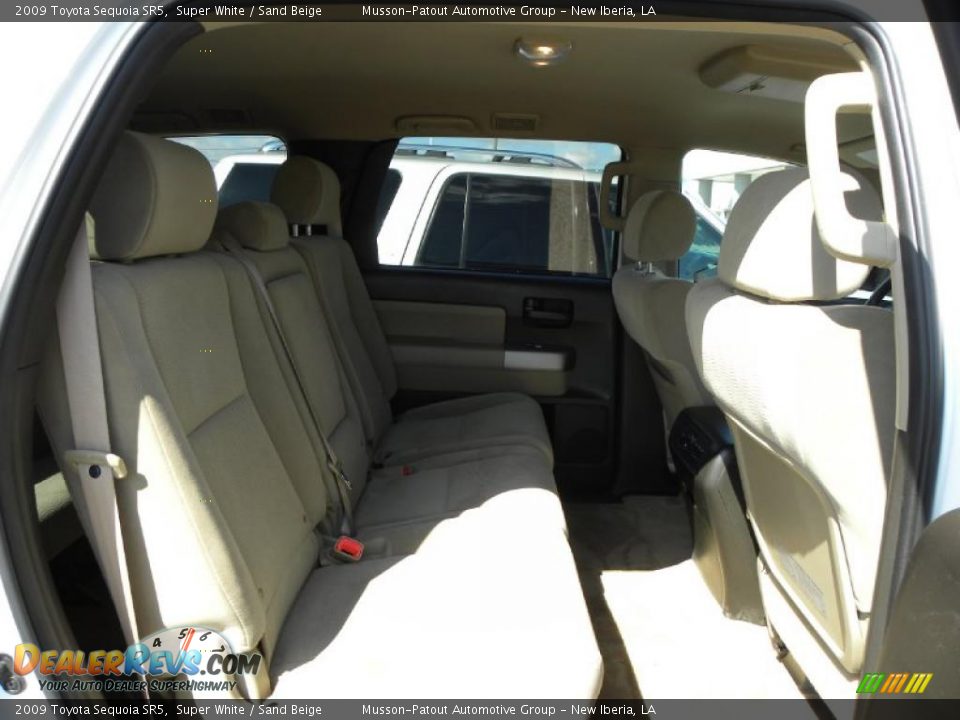 2009 Toyota Sequoia SR5 Super White / Sand Beige Photo #11