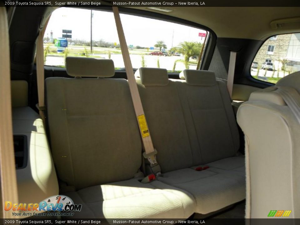 2009 Toyota Sequoia SR5 Super White / Sand Beige Photo #12