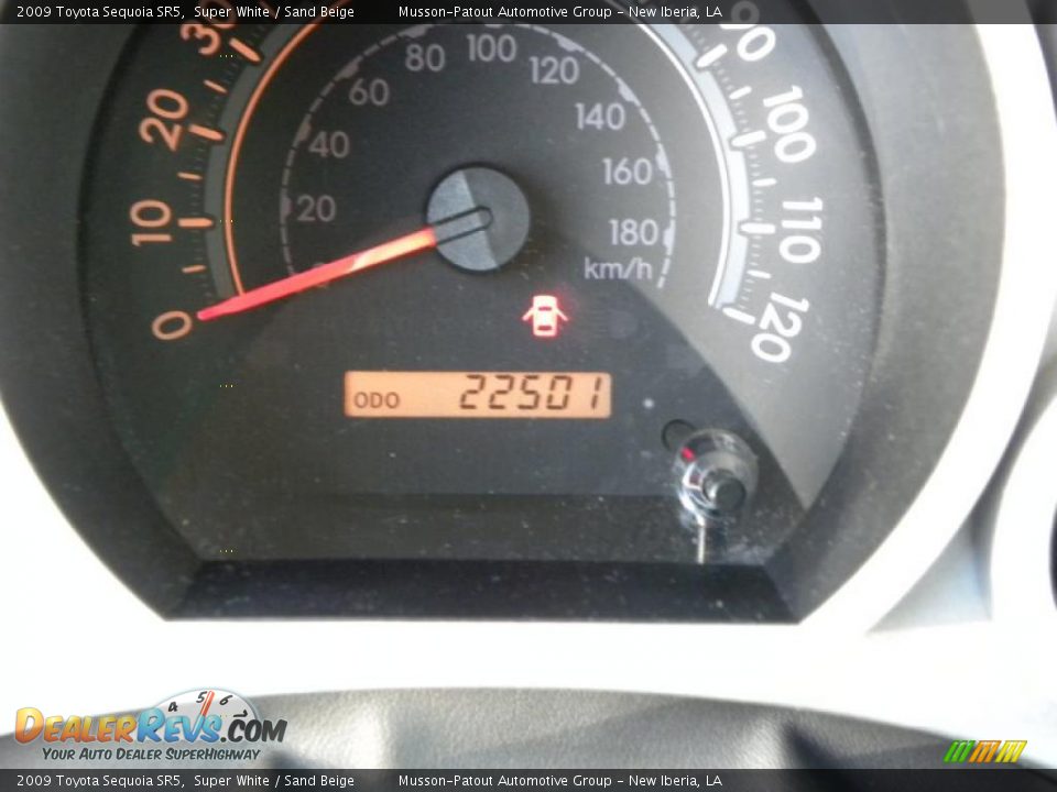 2009 Toyota Sequoia SR5 Super White / Sand Beige Photo #15