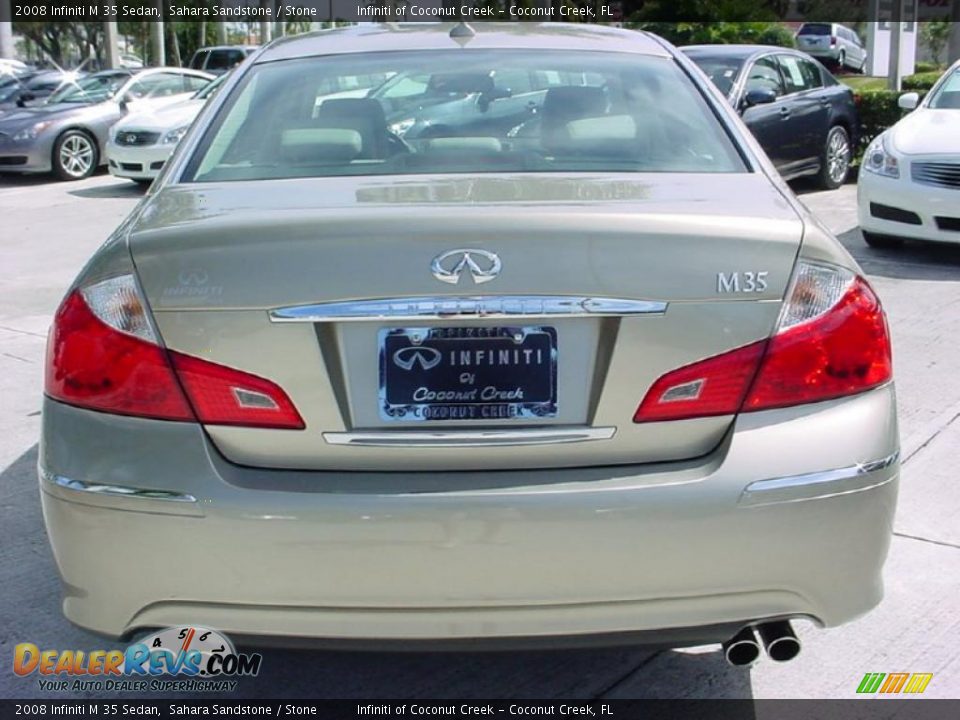 2008 Infiniti M 35 Sedan Sahara Sandstone / Stone Photo #4