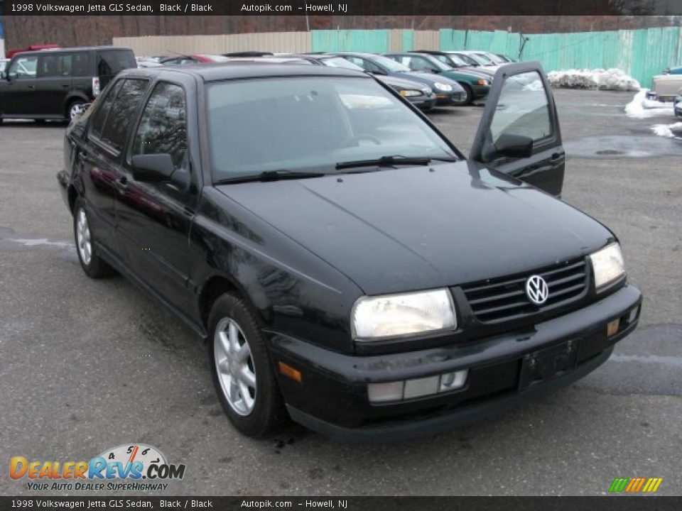 1998 Volkswagen Jetta GLS Sedan Black / Black Photo #2