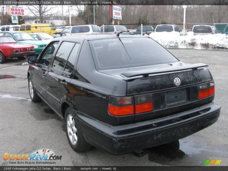 1998 Volkswagen Jetta GLS Sedan Black / Black Photo #4