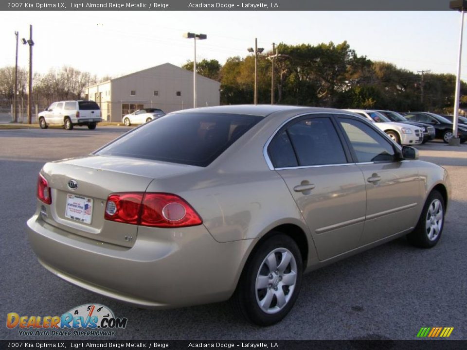 2007 Kia Optima LX Light Almond Beige Metallic / Beige Photo #3
