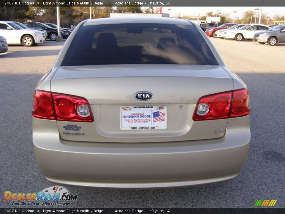 2007 Kia Optima LX Light Almond Beige Metallic / Beige Photo #4