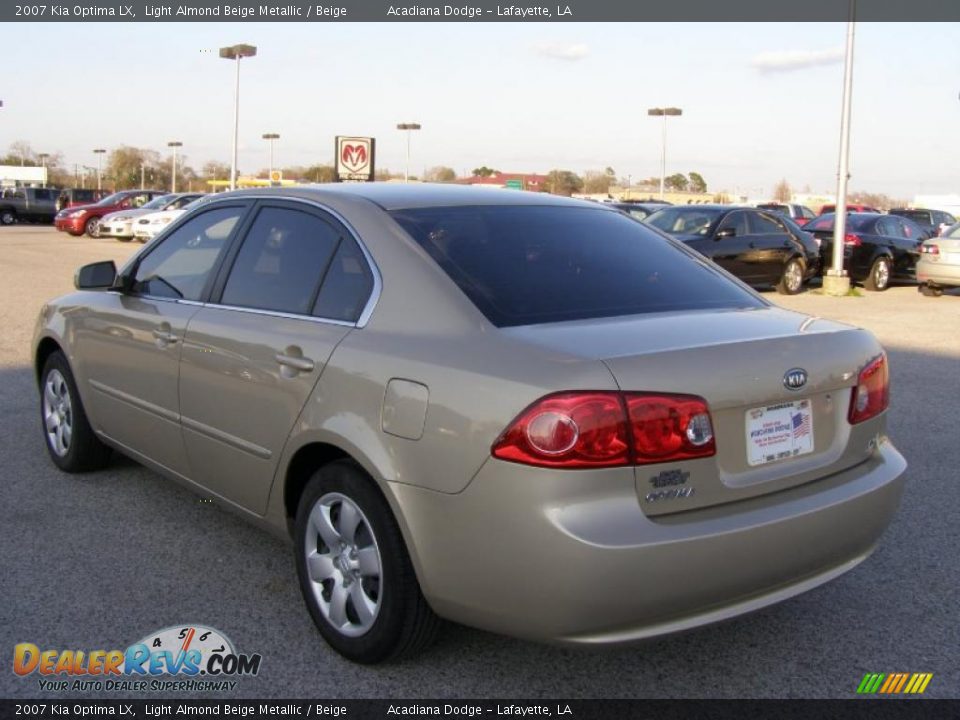 2007 Kia Optima LX Light Almond Beige Metallic / Beige Photo #5