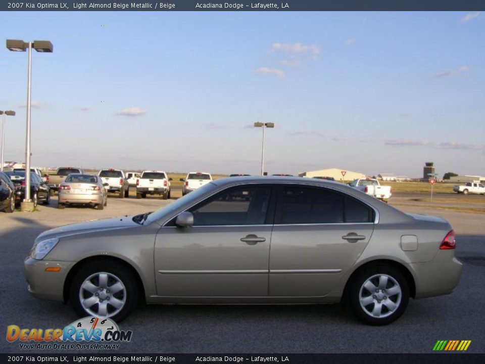 2007 Kia Optima LX Light Almond Beige Metallic / Beige Photo #6