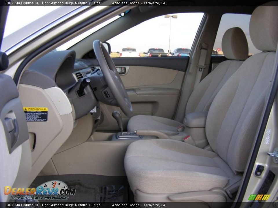 2007 Kia Optima LX Light Almond Beige Metallic / Beige Photo #9