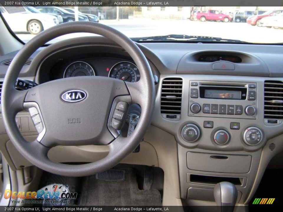 2007 Kia Optima LX Light Almond Beige Metallic / Beige Photo #11