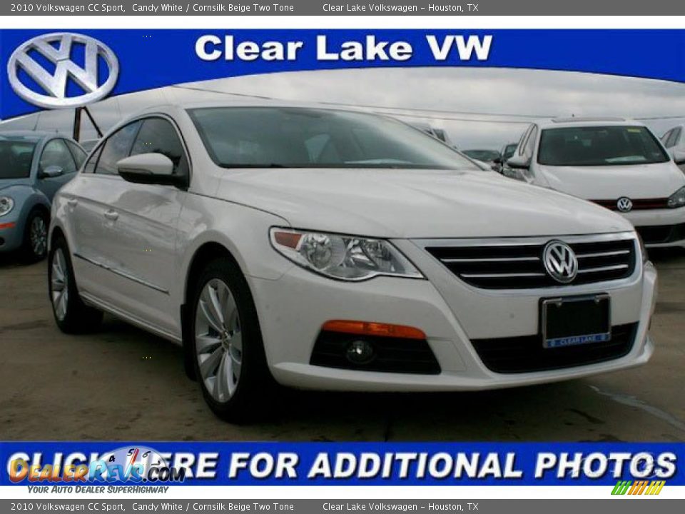 2010 Volkswagen CC Sport Candy White / Cornsilk Beige Two Tone Photo #1