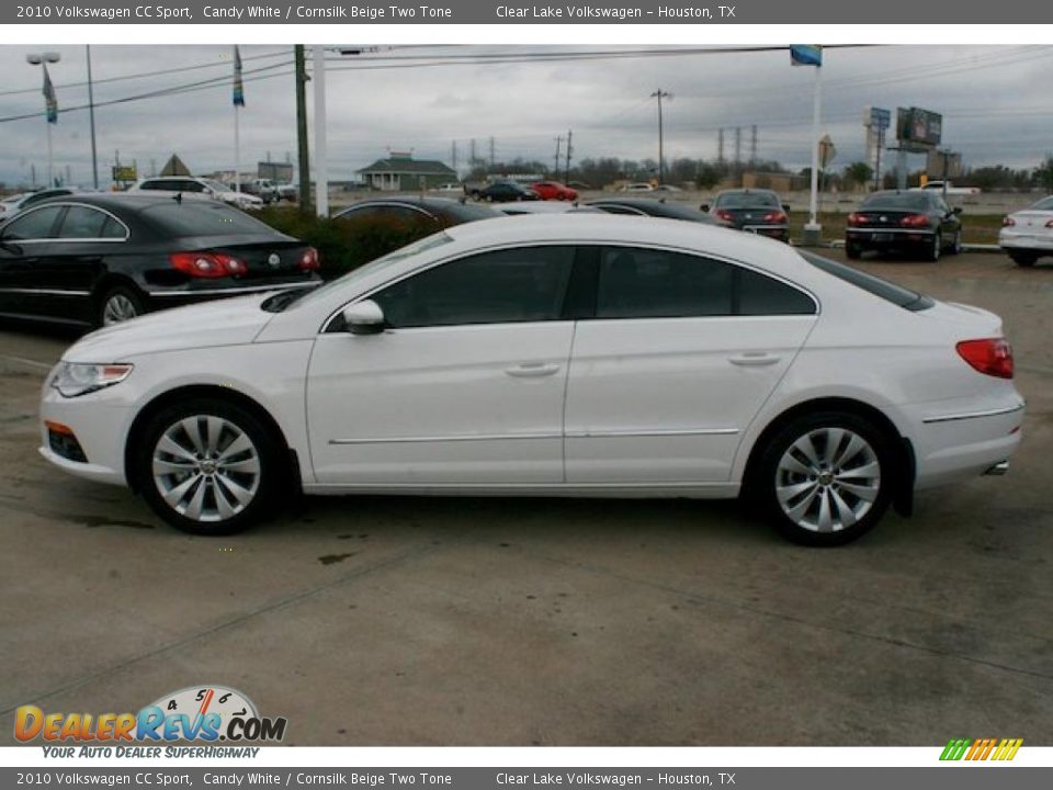 2010 Volkswagen CC Sport Candy White / Cornsilk Beige Two Tone Photo #4