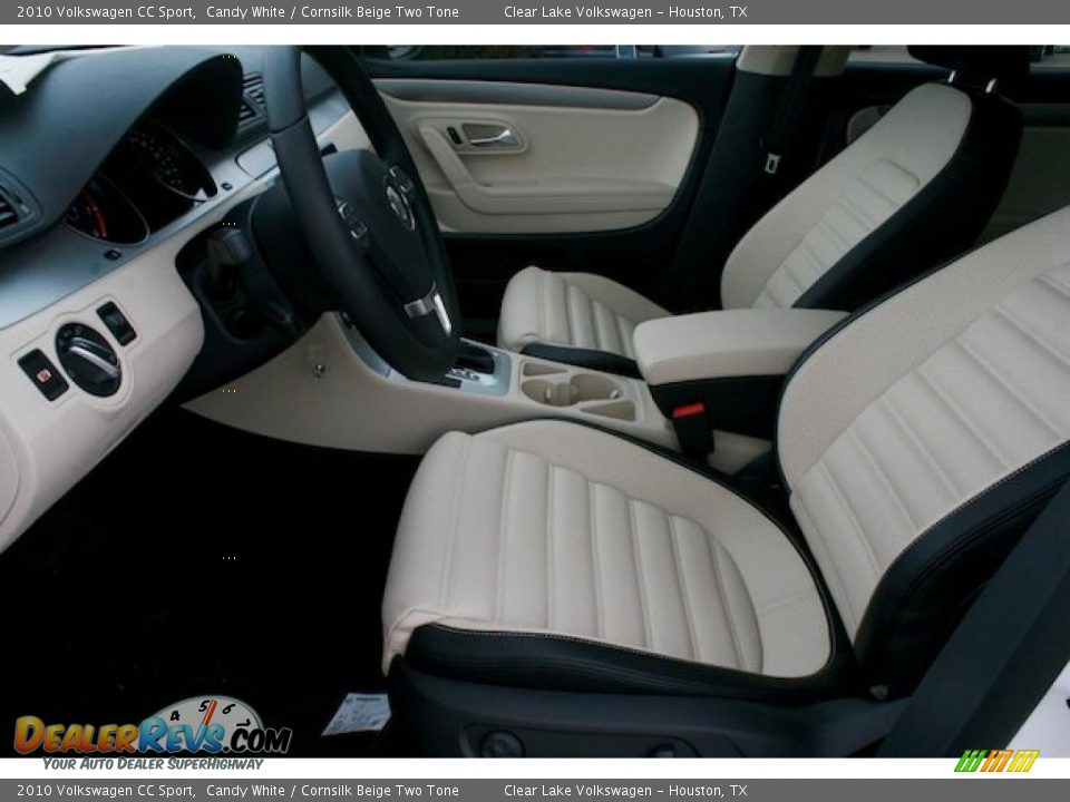 2010 Volkswagen CC Sport Candy White / Cornsilk Beige Two Tone Photo #5