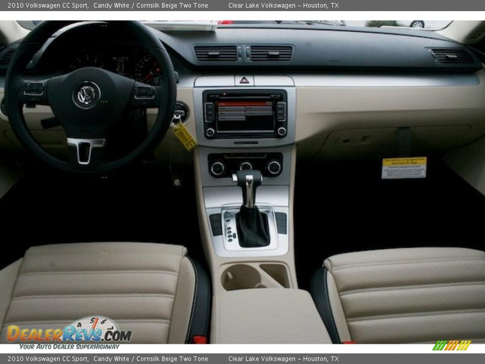 2010 Volkswagen CC Sport Candy White / Cornsilk Beige Two Tone Photo #6
