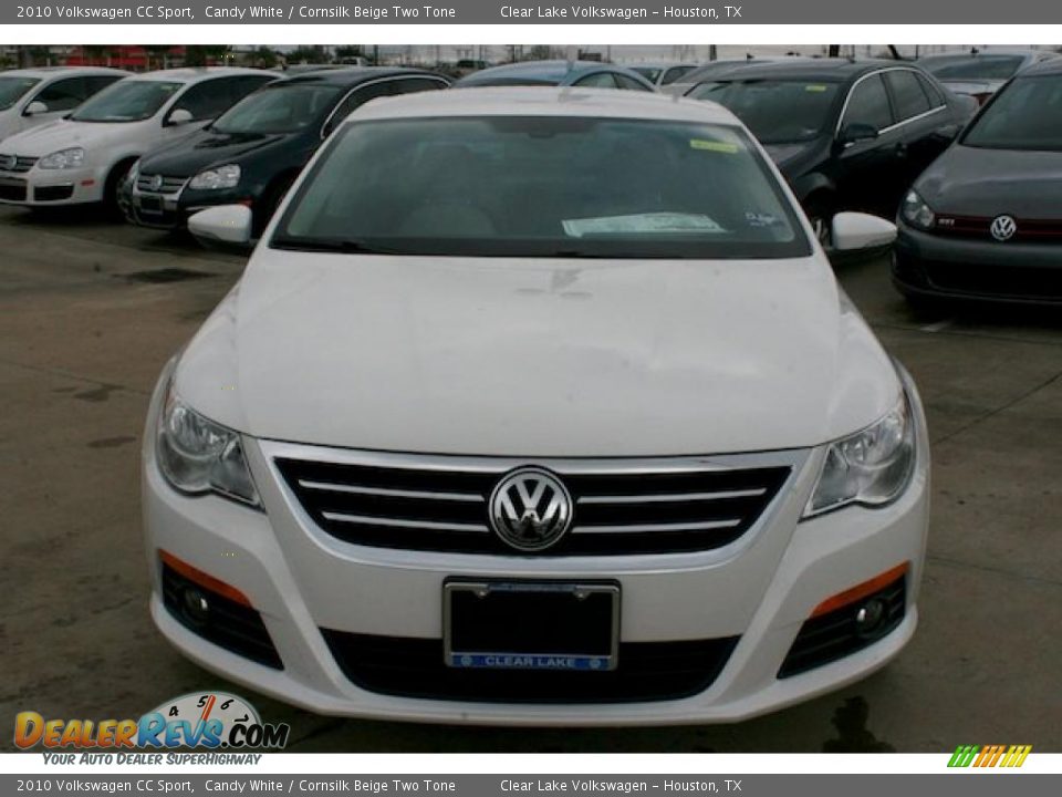2010 Volkswagen CC Sport Candy White / Cornsilk Beige Two Tone Photo #10