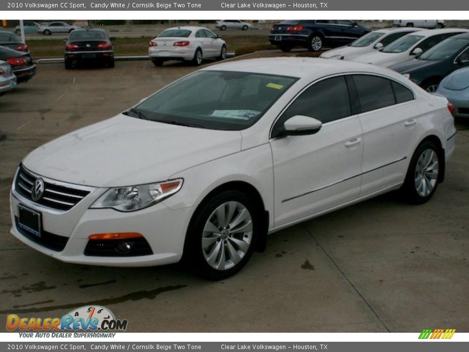 2010 Volkswagen CC Sport Candy White / Cornsilk Beige Two Tone Photo #11