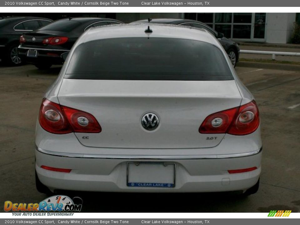 2010 Volkswagen CC Sport Candy White / Cornsilk Beige Two Tone Photo #13