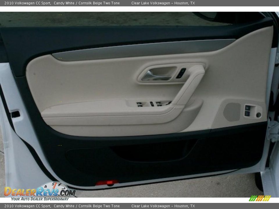 2010 Volkswagen CC Sport Candy White / Cornsilk Beige Two Tone Photo #15
