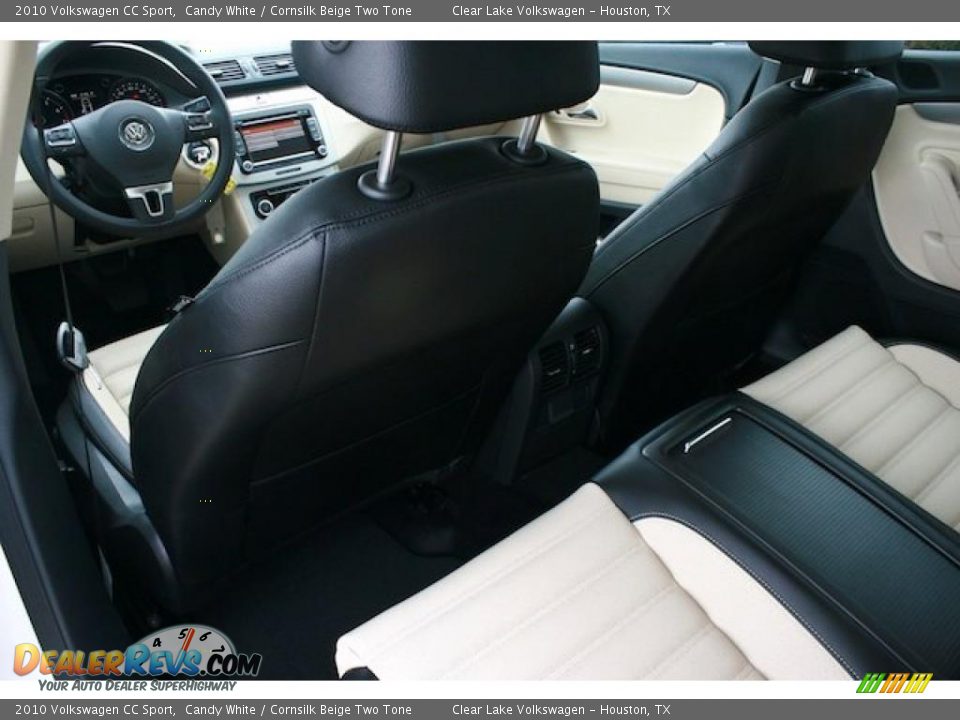 2010 Volkswagen CC Sport Candy White / Cornsilk Beige Two Tone Photo #17