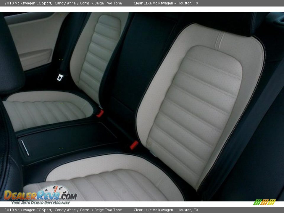 2010 Volkswagen CC Sport Candy White / Cornsilk Beige Two Tone Photo #19