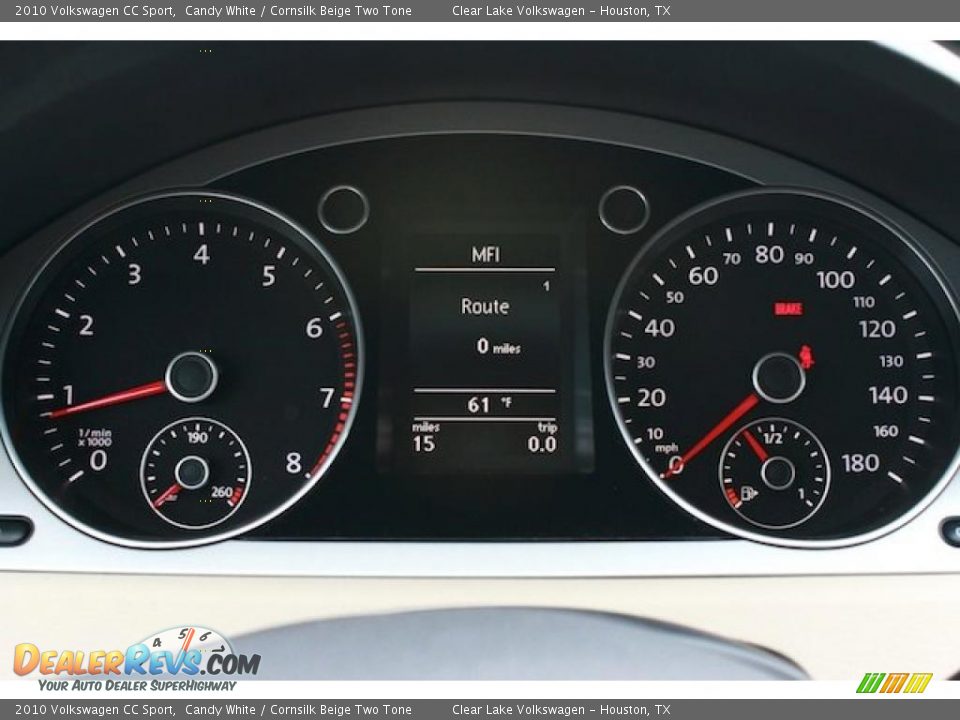 2010 Volkswagen CC Sport Candy White / Cornsilk Beige Two Tone Photo #20