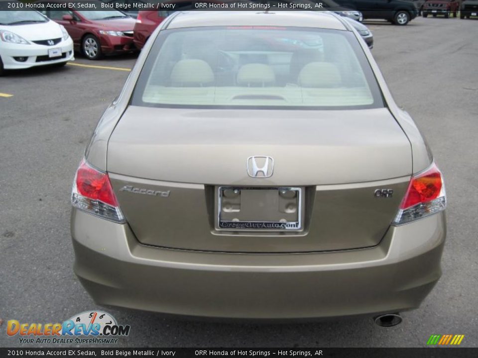 2010 Honda Accord EX Sedan Bold Beige Metallic / Ivory Photo #3