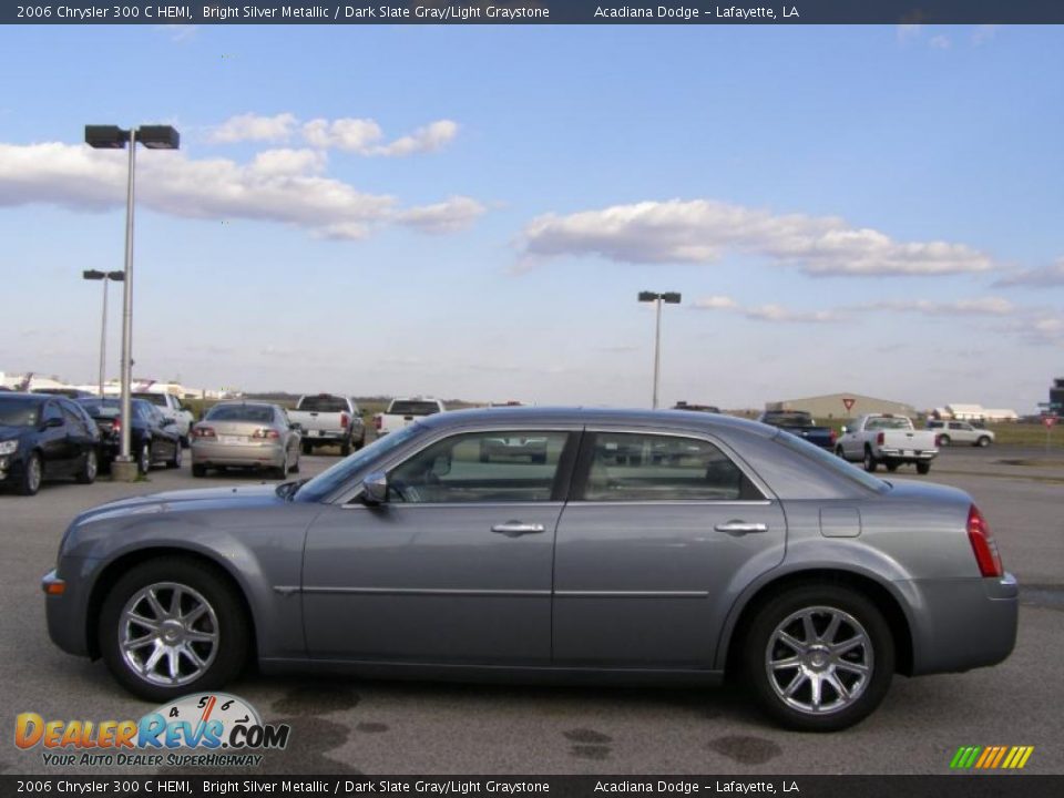 2006 Chrysler 300 C HEMI Bright Silver Metallic / Dark Slate Gray/Light Graystone Photo #6