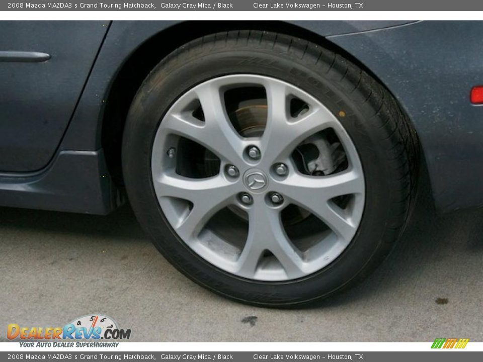 2008 Mazda MAZDA3 s Grand Touring Hatchback Galaxy Gray Mica / Black Photo #13