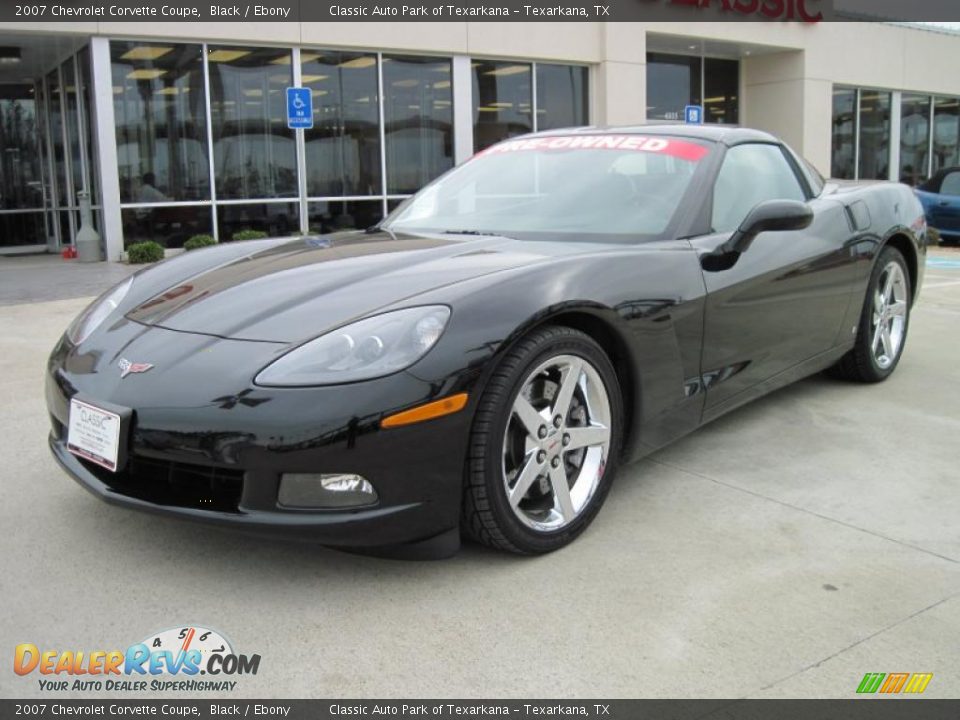 2007 Chevrolet Corvette Coupe Black / Ebony Photo #1