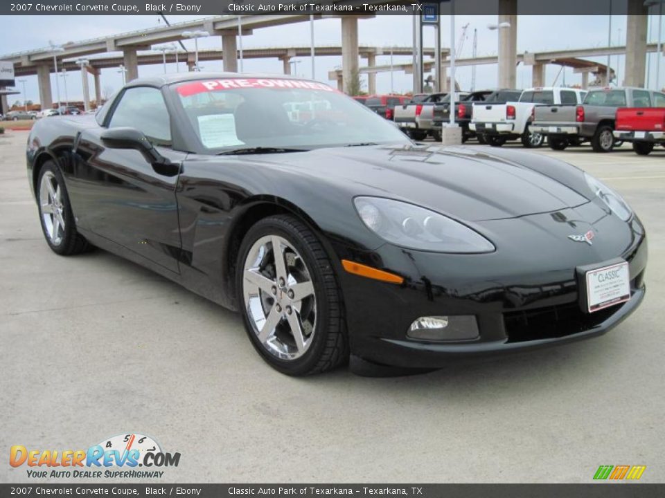 2007 Chevrolet Corvette Coupe Black / Ebony Photo #2