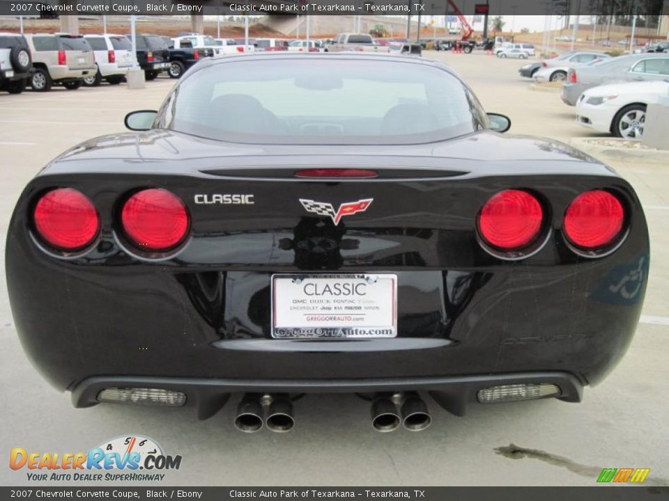 2007 Chevrolet Corvette Coupe Black / Ebony Photo #6