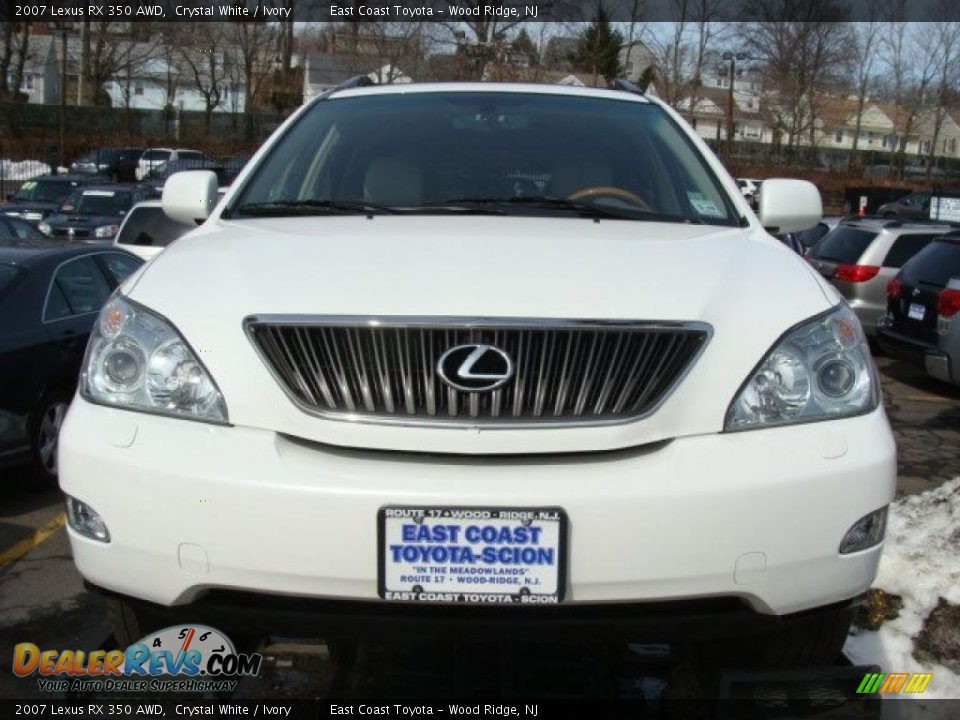 2007 Lexus RX 350 AWD Crystal White / Ivory Photo #2