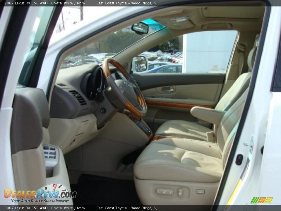 2007 Lexus RX 350 AWD Crystal White / Ivory Photo #6