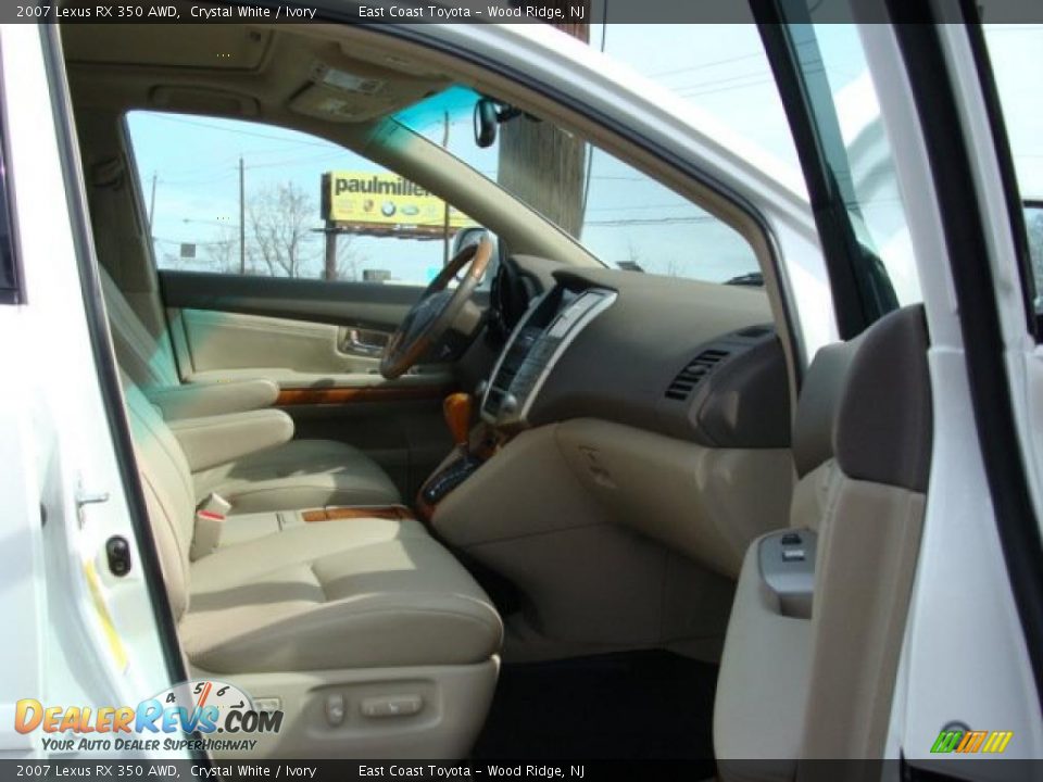 2007 Lexus RX 350 AWD Crystal White / Ivory Photo #7