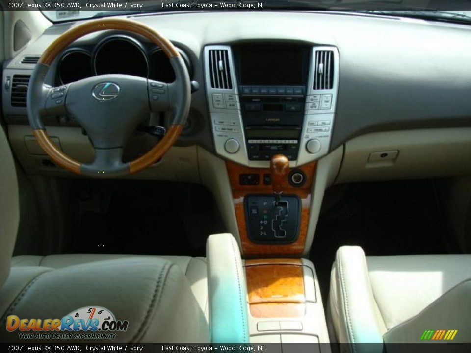 2007 Lexus RX 350 AWD Crystal White / Ivory Photo #8