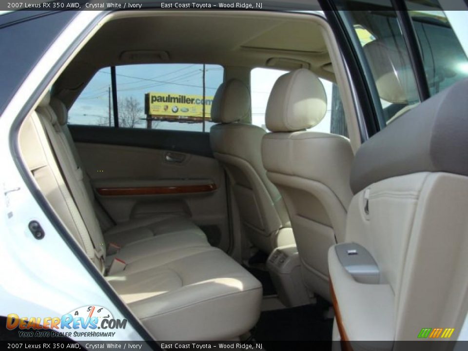 2007 Lexus RX 350 AWD Crystal White / Ivory Photo #11